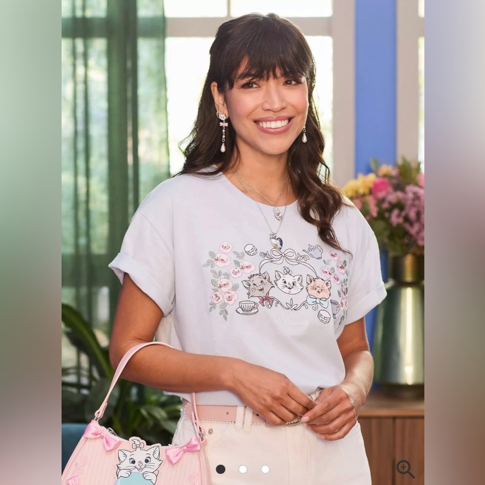 Disney The Aristocats Kittens Embroidered BoxLunch Exclusive T-Shirt 2X NWT